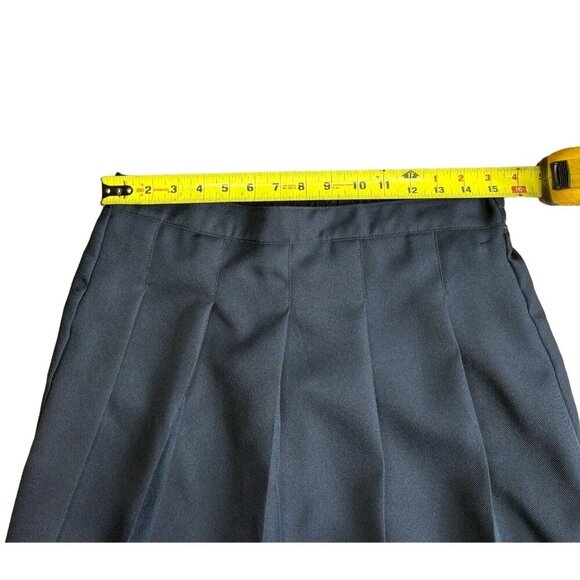 Girls Navy Pleated Skirt With Shorts 20.5 Plus By French Toast - Picture 7 of 8